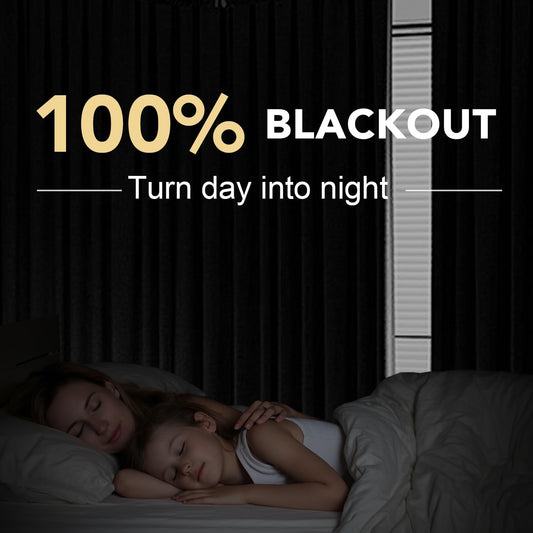 H.VERSAILTEX Linen Blackout Curtains 45 Inches Long 100% Blackout Thermal Insulated Textured Linen Look Curtain Draperies Anti-Rust Grommet, Energy Saving with White Liner, 2 Panels, Natural