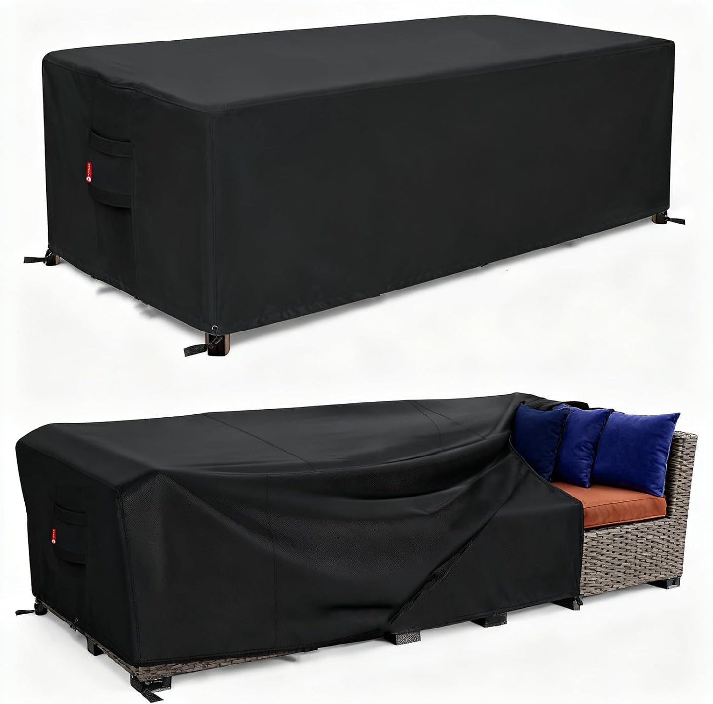 SheeChung Outdoor Furniture Cover Square 74"Lx74"Wx28"H,Waterproof Patio Fabric Furniture Covers,Heavy Duty Outdoor Table and Chairs Cover,Patio Covers for Outdoor Furniture Waterproof