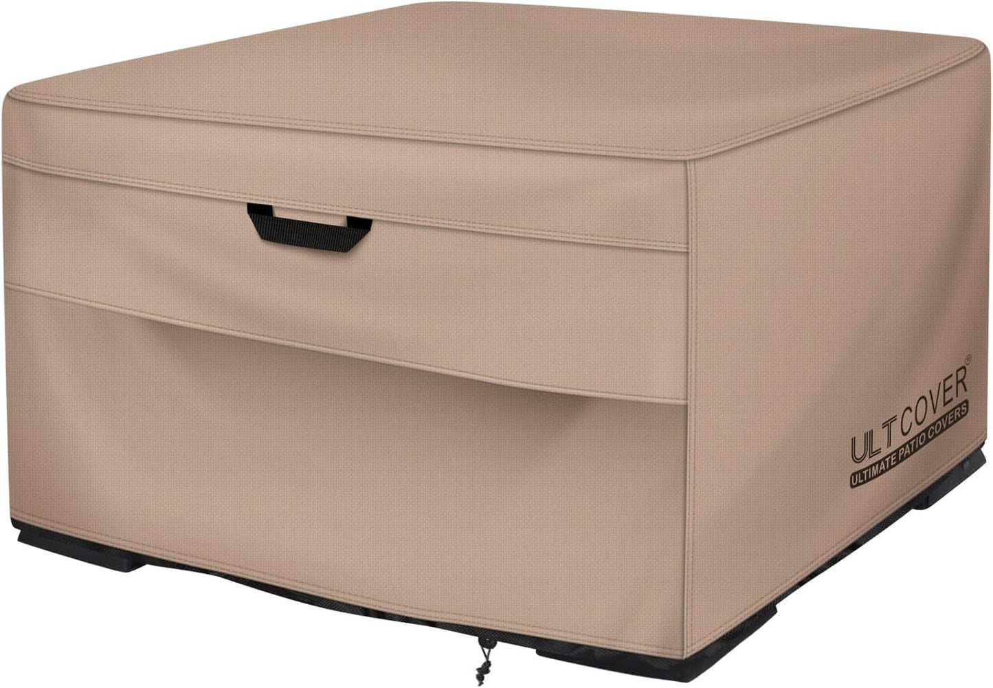 ULTCOVER Patio Fire Pit Table Cover Square 50 inch Outdoor Waterproof Fire Bowl Cover