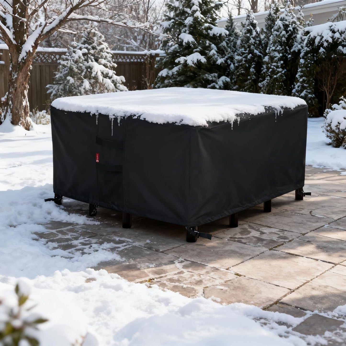 SheeChung Outdoor Furniture Cover Square 74"Lx74"Wx28"H,Waterproof Patio Fabric Furniture Covers,Heavy Duty Outdoor Table and Chairs Cover,Patio Covers for Outdoor Furniture Waterproof