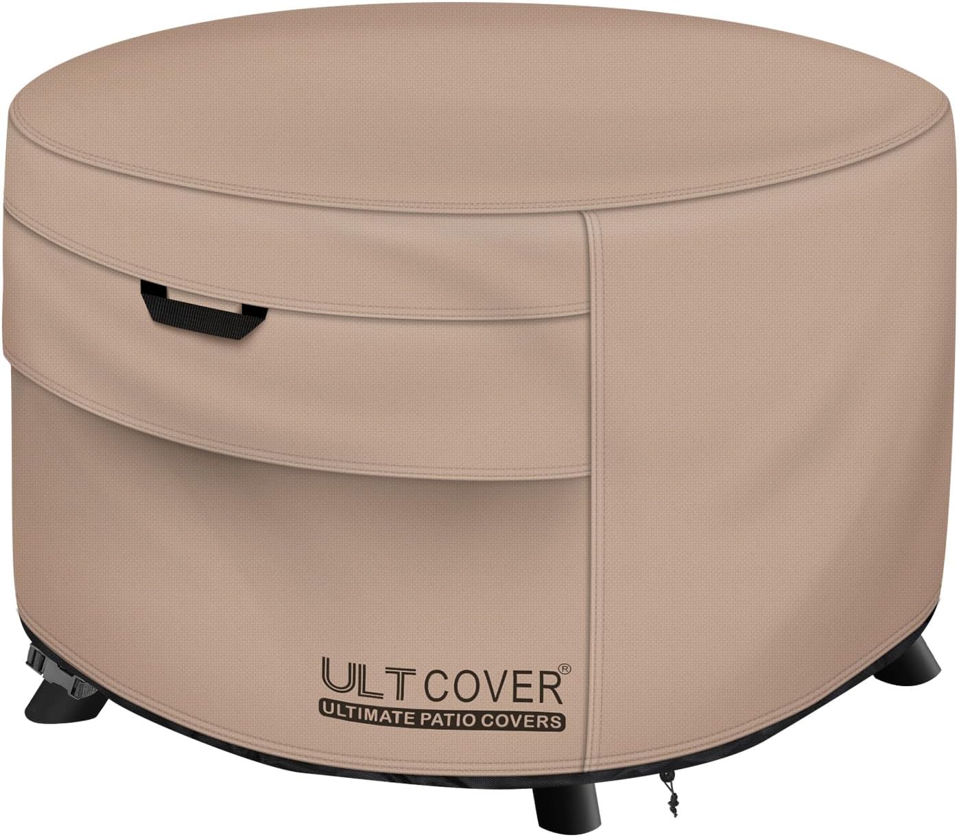 ULTCOVER Patio Fire Pit Table Cover Square 50 inch Outdoor Waterproof Fire Bowl Cover