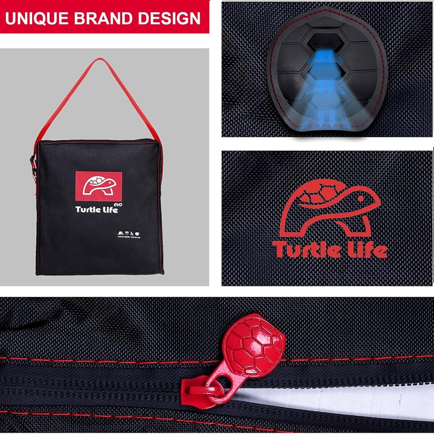 Turtle Life Patio Furniture Sets Cover, Heavy Duty Square Durable Waterproof Outdoor UV Resistant Anti-Fading Dining Table Chairs Furniture Cover, Black, 96"L x 96"W x 29"H