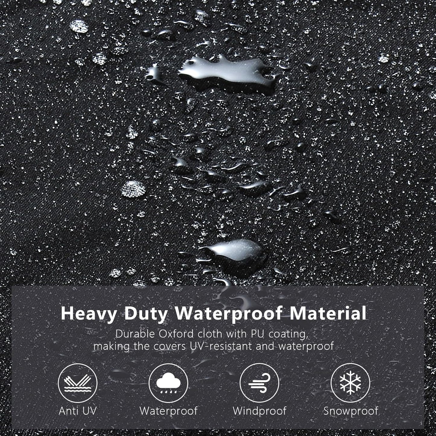 SheeChung Outdoor Furniture Cover Square 74"Lx74"Wx28"H,Waterproof Patio Fabric Furniture Covers,Heavy Duty Outdoor Table and Chairs Cover,Patio Covers for Outdoor Furniture Waterproof